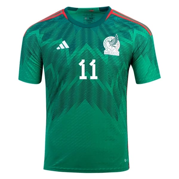 Carlos Vela #11 Mexiko Heimtrikot Weltmeisterschaft 2022