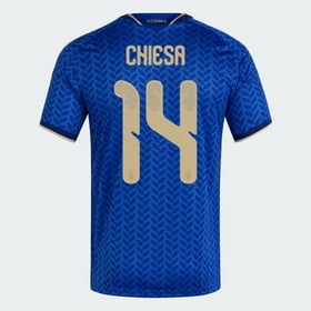 Men's Italy 2026 Home Authentic World Cup Shirt CHIESA #14
