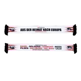 SC Freiburg 2025/26 From Home To Europe Schal – Weiß