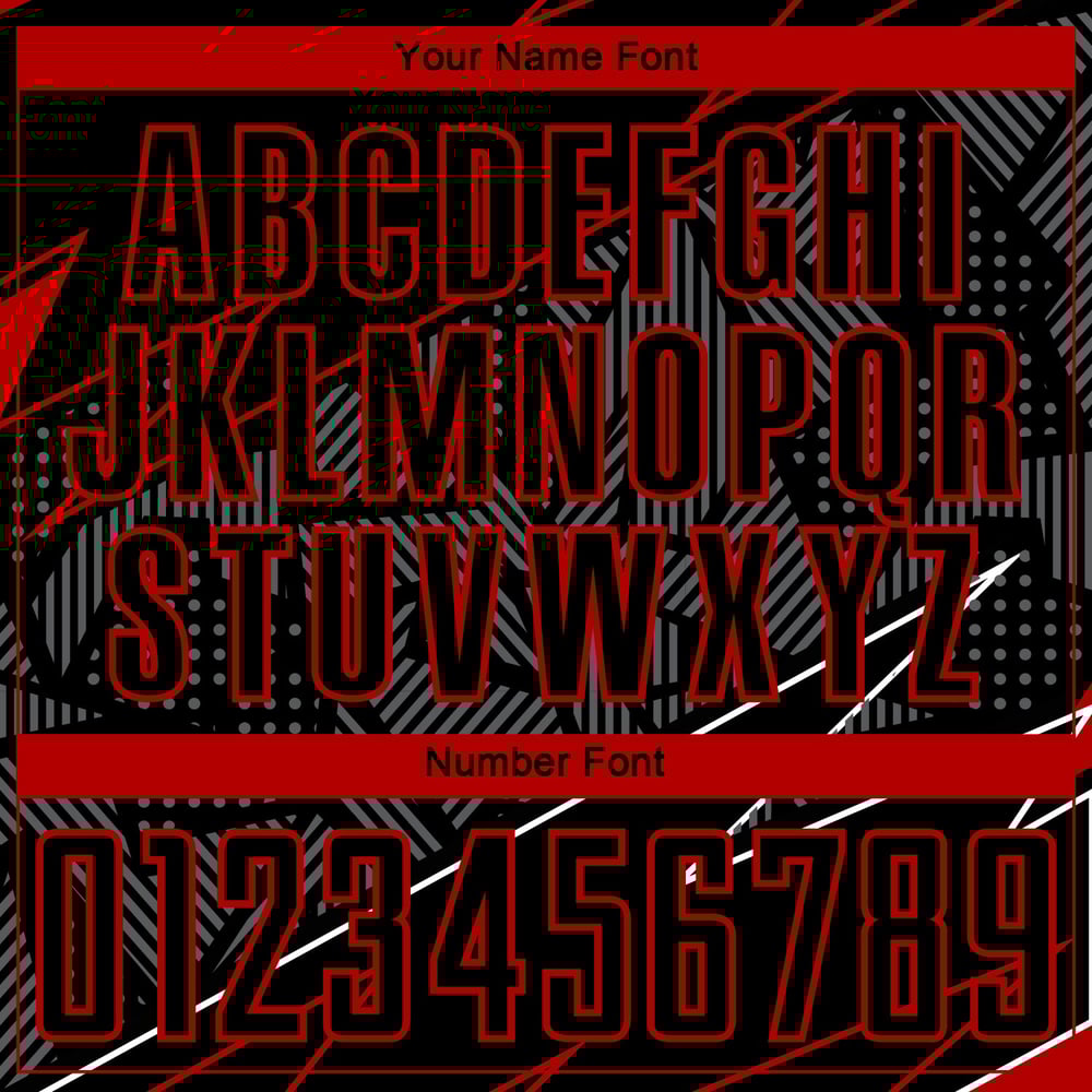 Uniform Custom Jersey Soccer Lines Sublimation Red Black