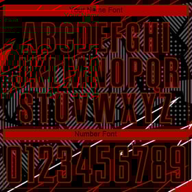 Uniform Custom Jersey Soccer Lines Sublimation Red Black