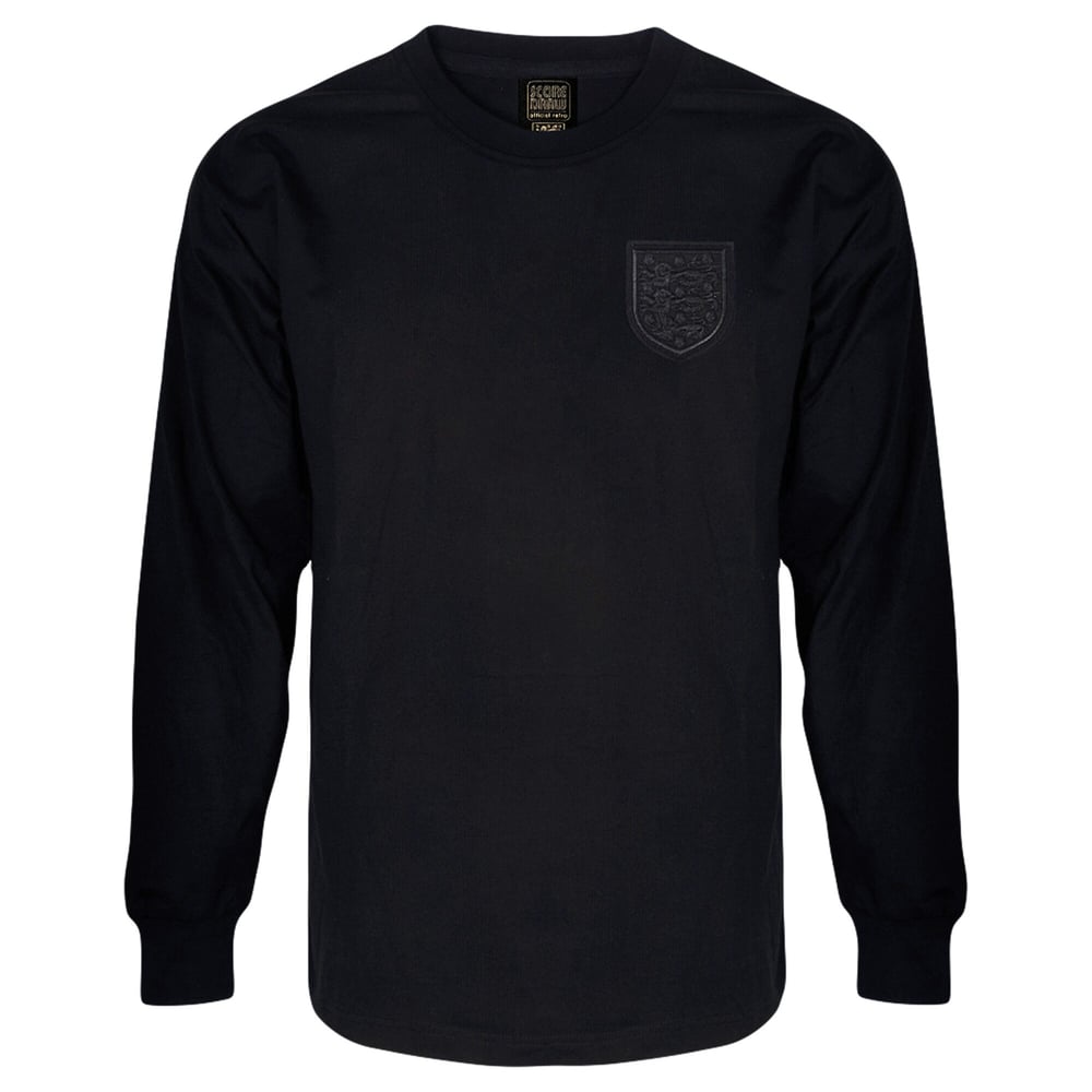 Männer England 1966 Retro Langarm Blackout Shirt #6