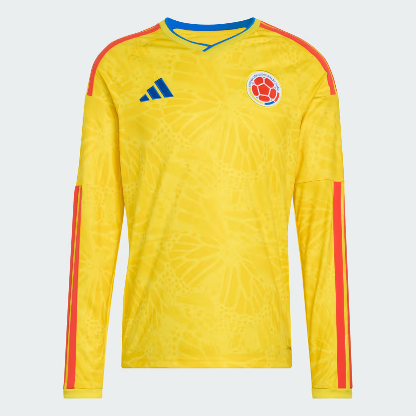 Camiseta de manga larga local de la Copa del Mundo 2026 de Colombia para mujer