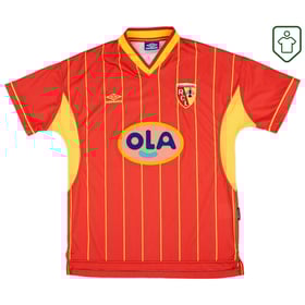Herren RC Lens Heim-Retro-Trikot 1999/00