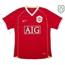 Men's Manchester United 2006/07 Home Retro Shirt Solsjkaer #20