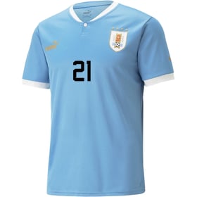 Edinson Cavani #21 Uruguay Heimtrikot Weltmeisterschaft 2022