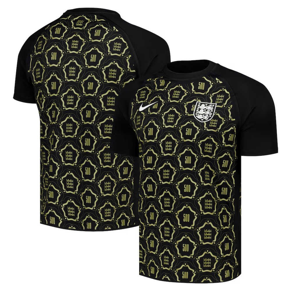 Camiseta Pre-Partido 500 Aniversario England Lionesses Hombre – Negro