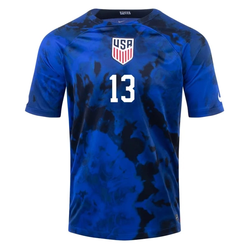 Jordan Morris #13 USMNT Auswärtstrikot Weltmeisterschaft 2022