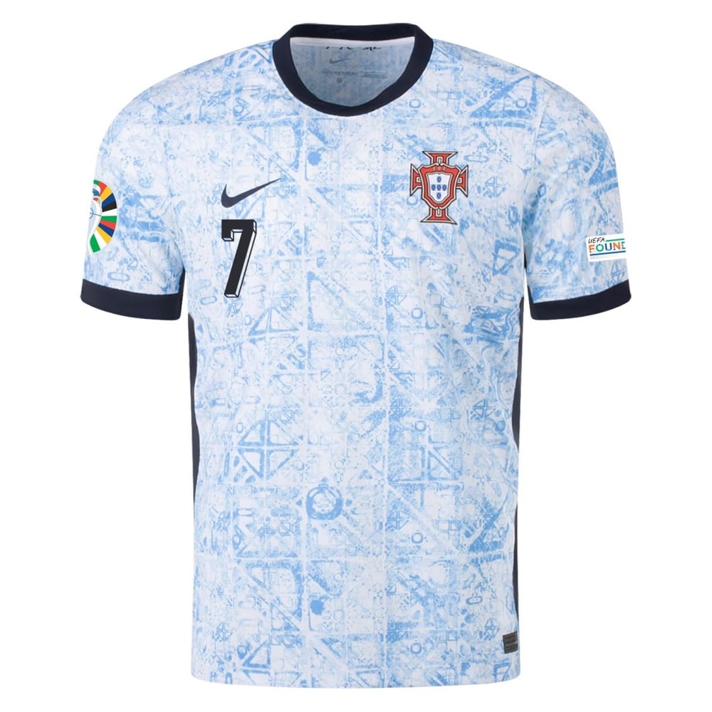 Cristiano Ronaldo #7 Portugal Spielerversion Auswärtstrikot EURO 2024