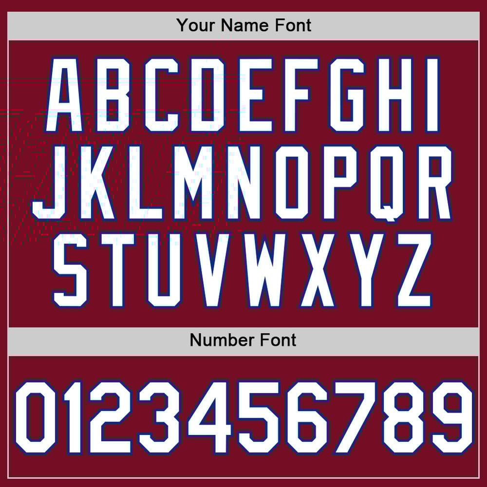 Crimson White-Royal Jersey Authentic Custom Baseball Sleeveless