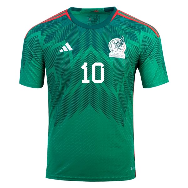 Orbelín Pineda #10 Mexiko Heimtrikot Weltmeisterschaft 2022