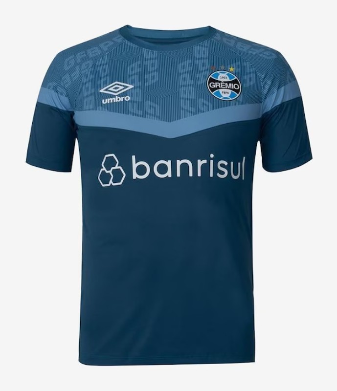 Herren Grêmio 2023/24 Dritt Authentisches Trainingsshirt - Marineblau