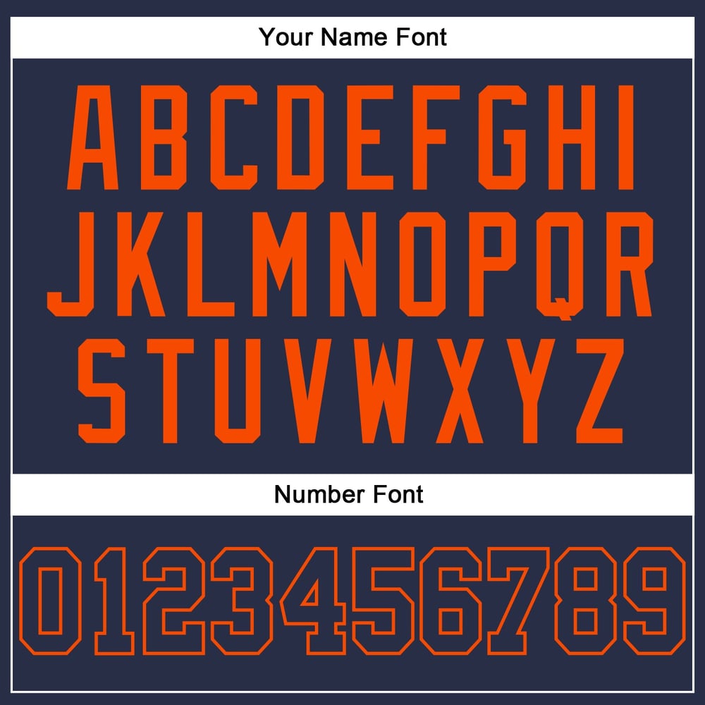 Custom Navy-Orange Baseball Jersey Sleeveless Authentic Navy