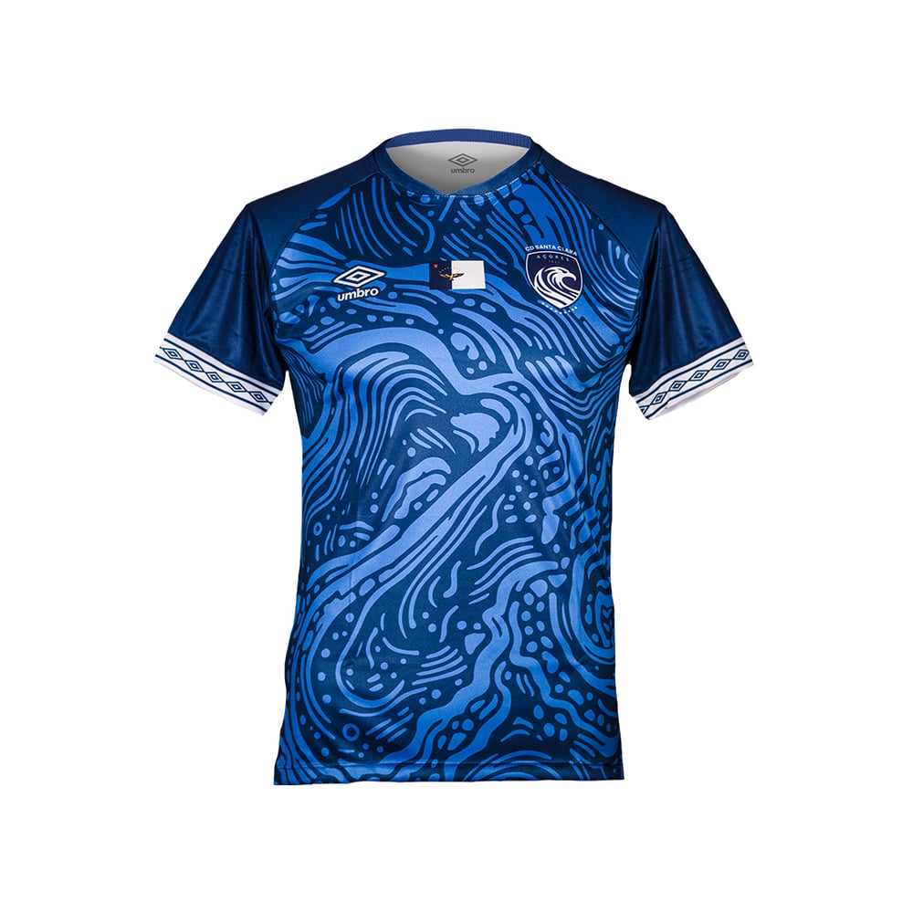 Kinder Santa Clara 2024/25 Drittes Authentisches Trainings-Trikot - Blau
