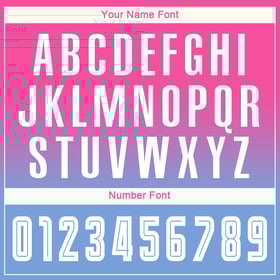 Uniform Custom Soccer White-Light Blue Long Fade Sleeve Fashion Pink Sublimation Jersey