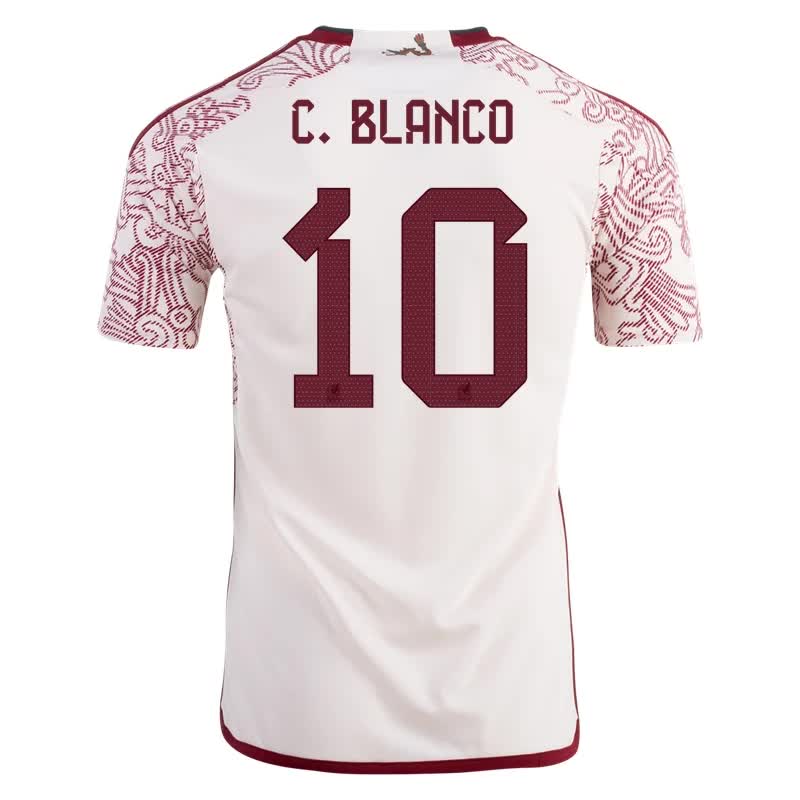 Cuauhtémoc Blanco #10 Mexiko Auswärtstrikot Weltmeisterschaft 2022