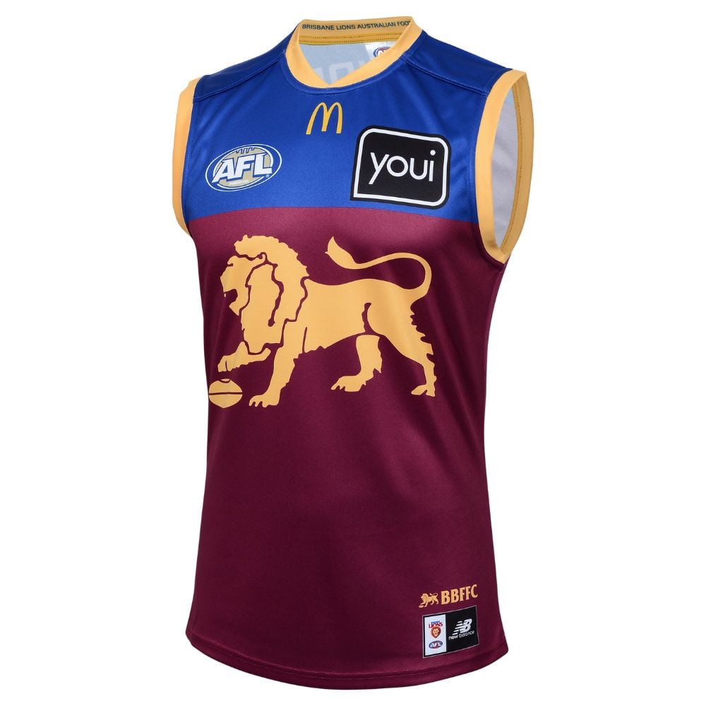 Men's Brisbane Lions 2025 Home Authentic Guernsey