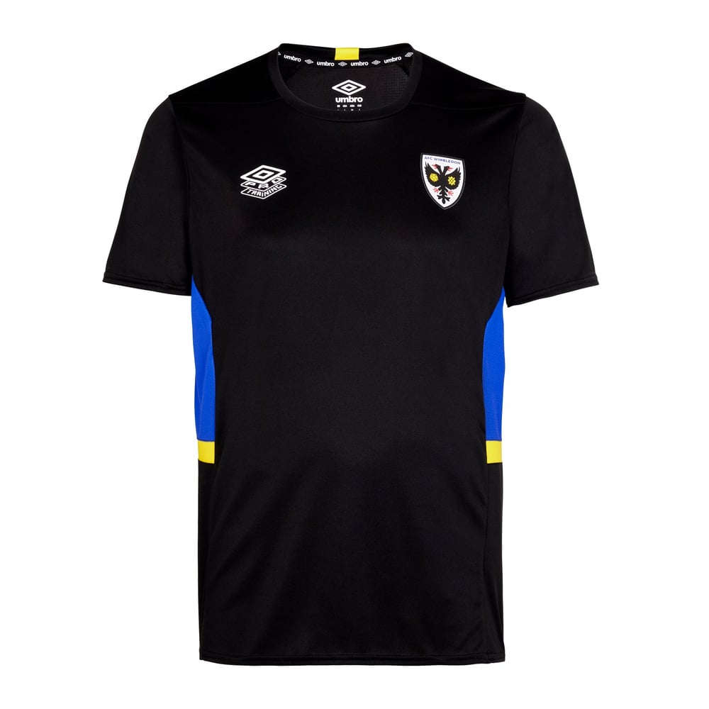 Herren AFC Wimbledon 2024/25 Drittes Authentisches Training Shirt - Schwarz