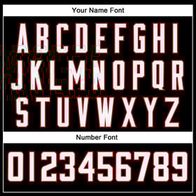 Authentic Black Throwback White-Red Football Jersey Mesh Custom