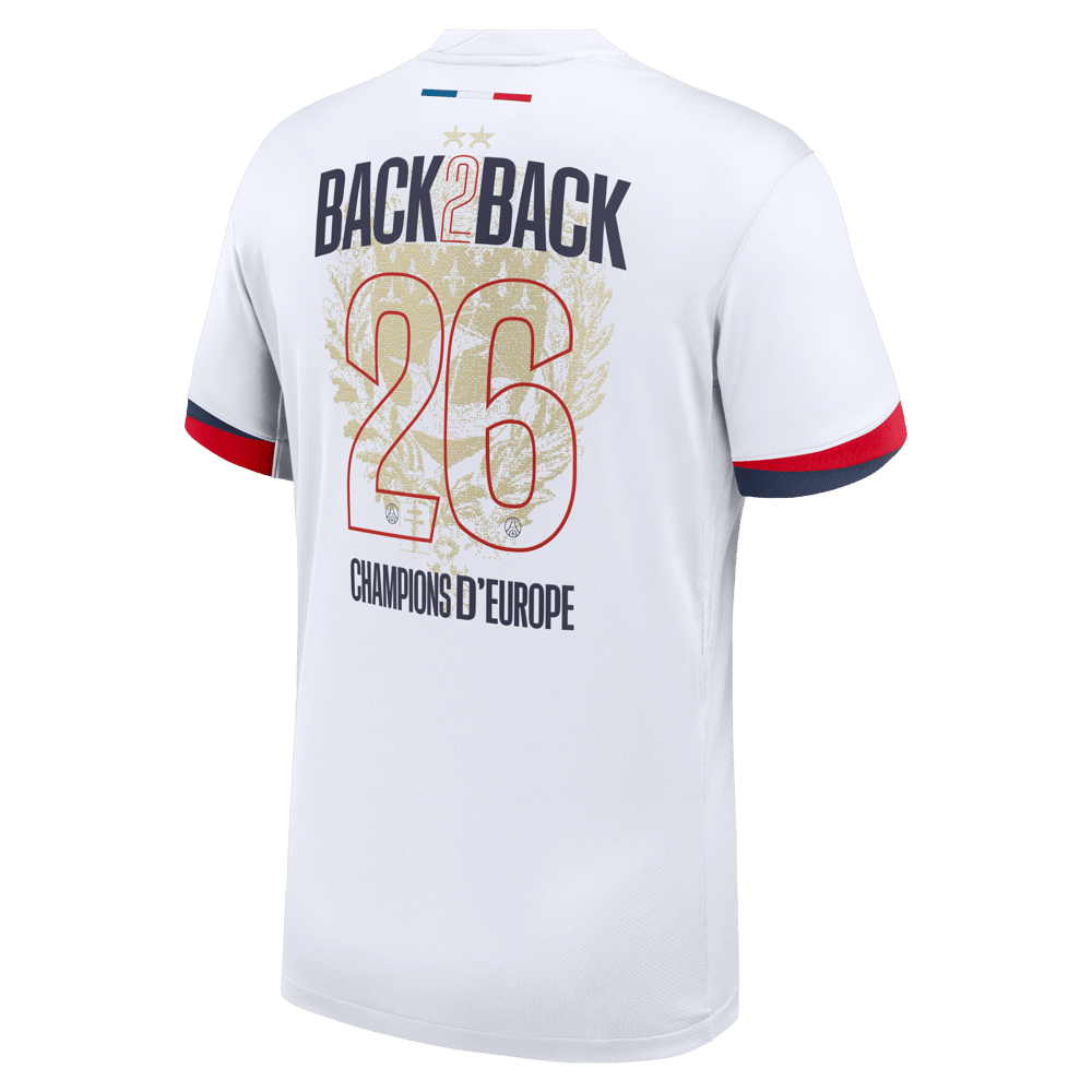 Damen PSG Auswärtstrikot 2025/26 - Aufdruck Europapokalsieger 2026