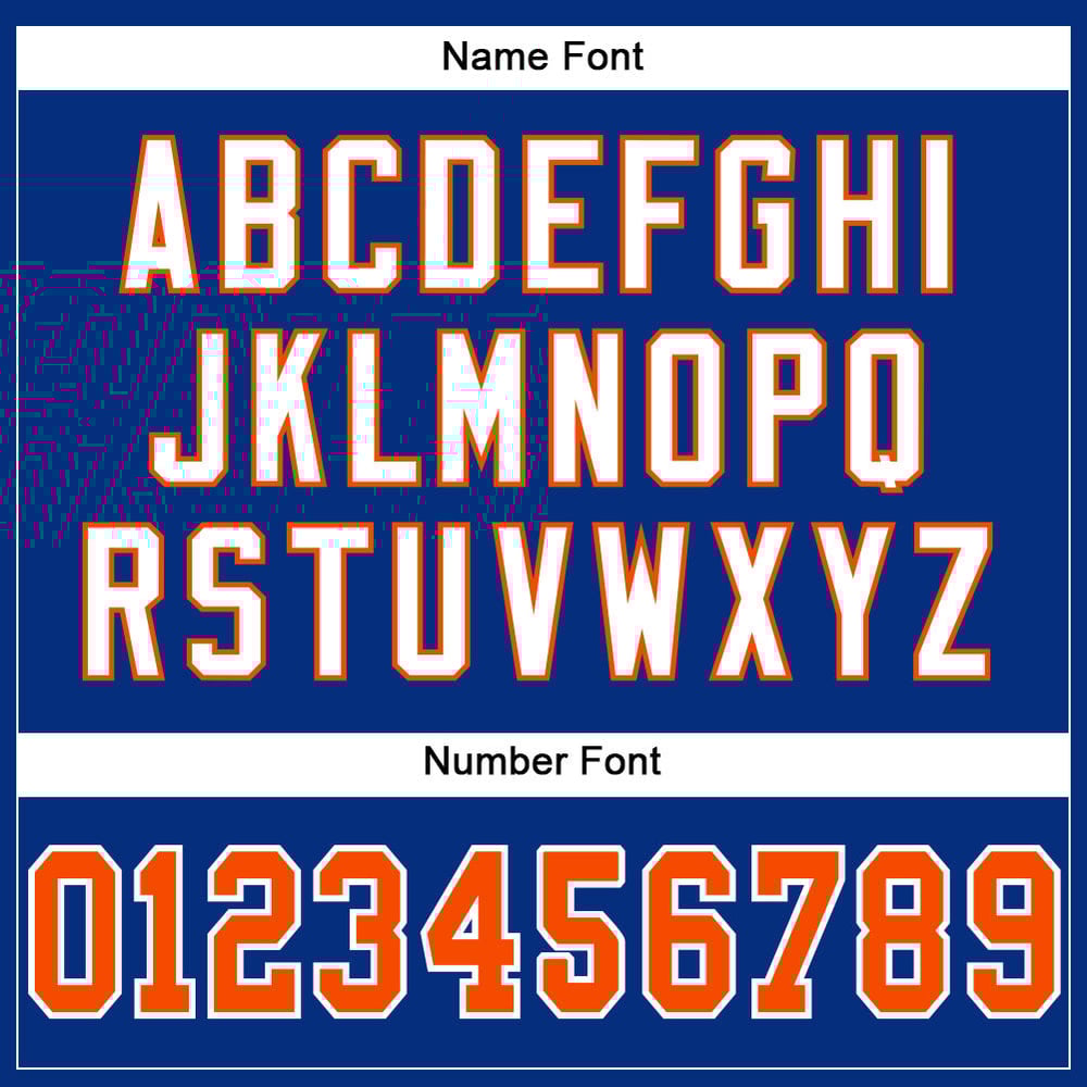 Custom Orange-White Mesh Jersey Royal Football Authentic