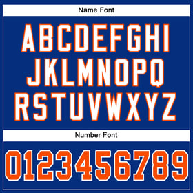 Custom Orange-White Mesh Jersey Royal Football Authentic