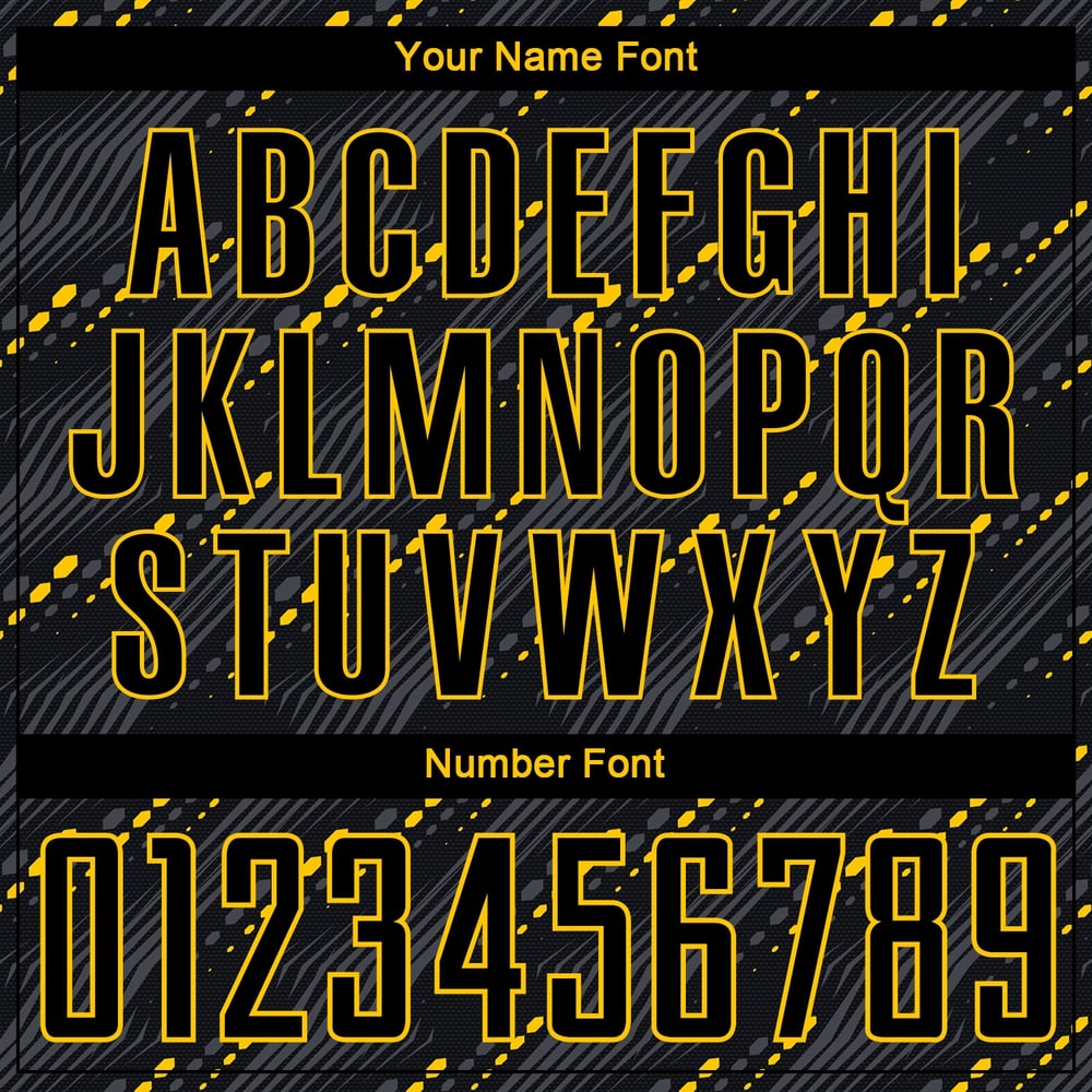 Uniform Jersey Black-Gold Custom Sublimation Soccer Black