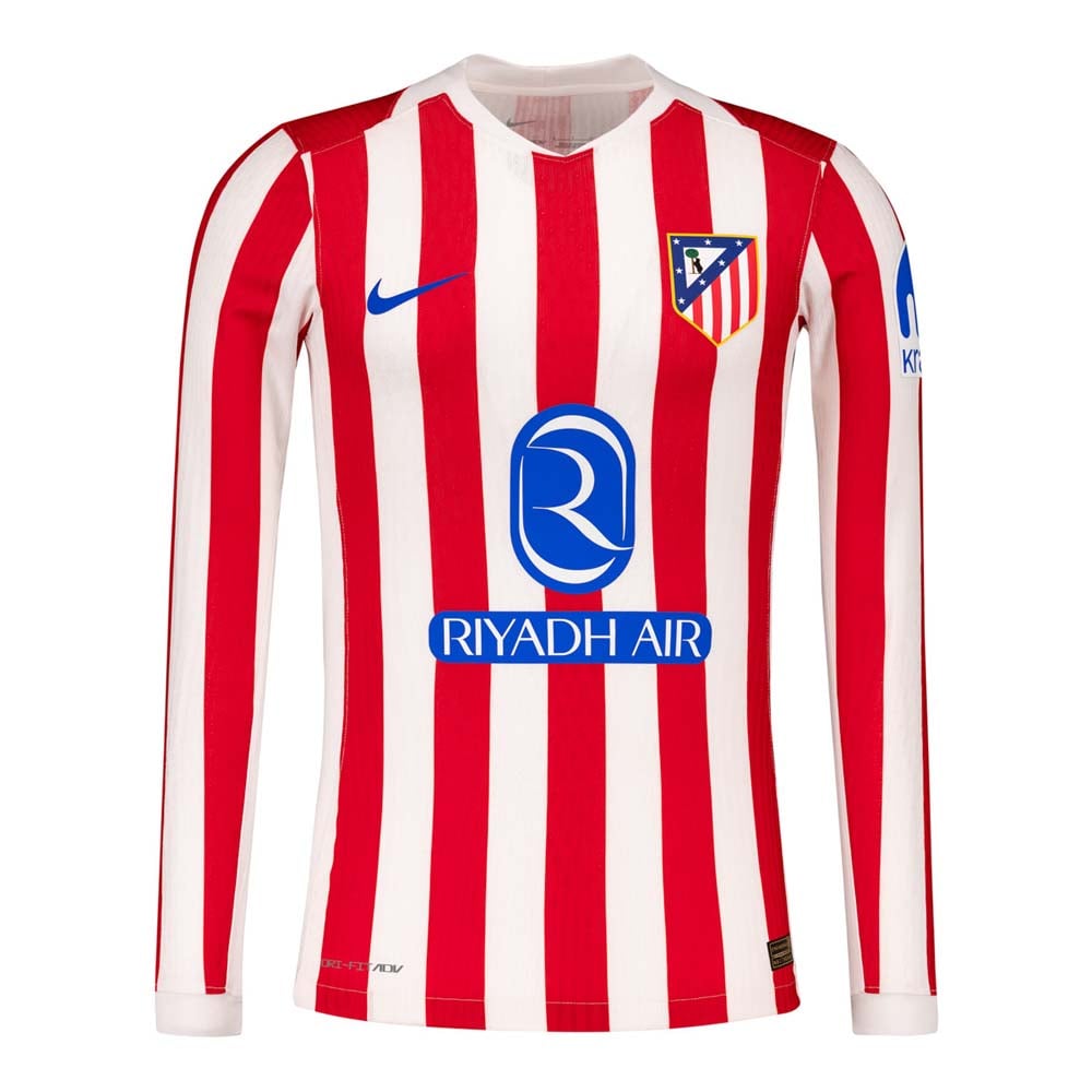 Heren Atletico Madrid 2025/26 thuisshirt lange mouwen