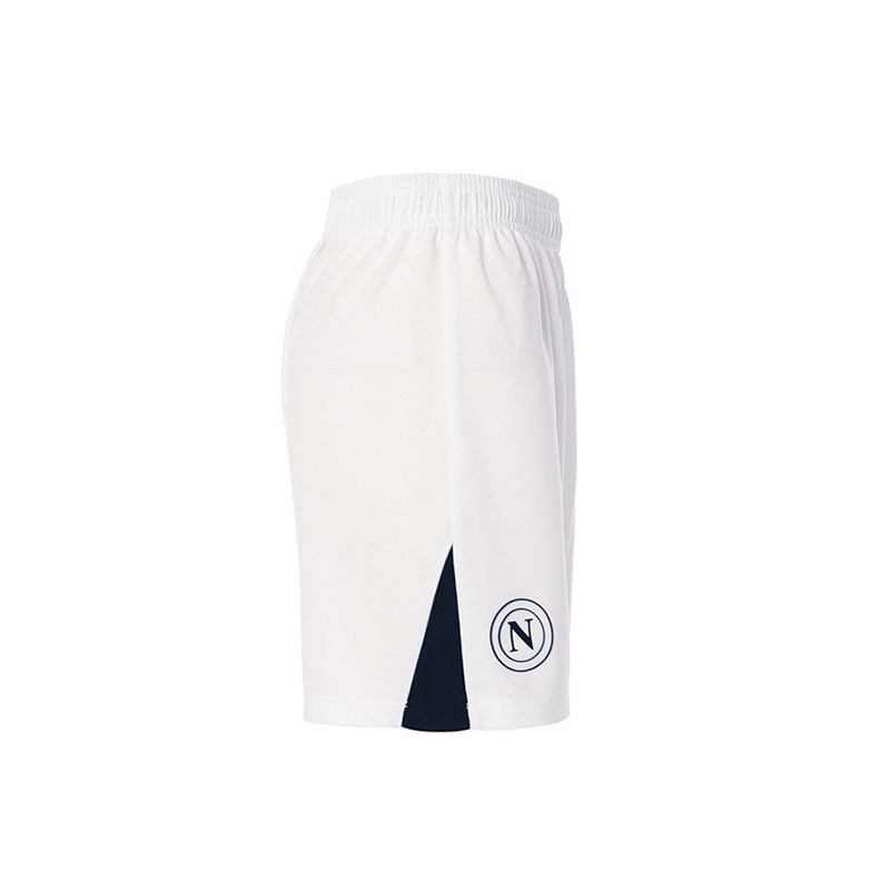 Kinder Neapel 2024/25 Heim Shorts - Weiß/Marineblau