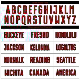 White Red-Black Jersey Uniform Sublimation Soccer Custom