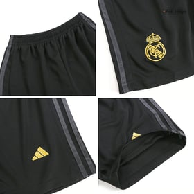 Kinder Real Madrid Drittes Trikot+Kurze Hosen 23/24