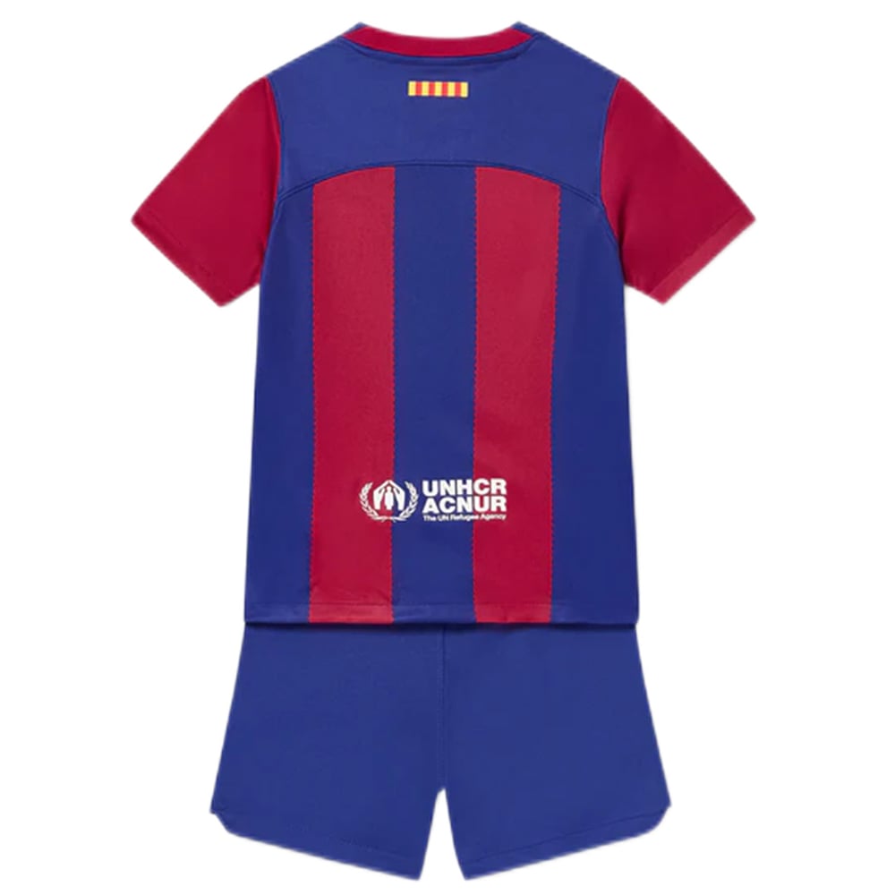 Kinder Barcelona Heimtrikot+Kurze Hosen 23/24