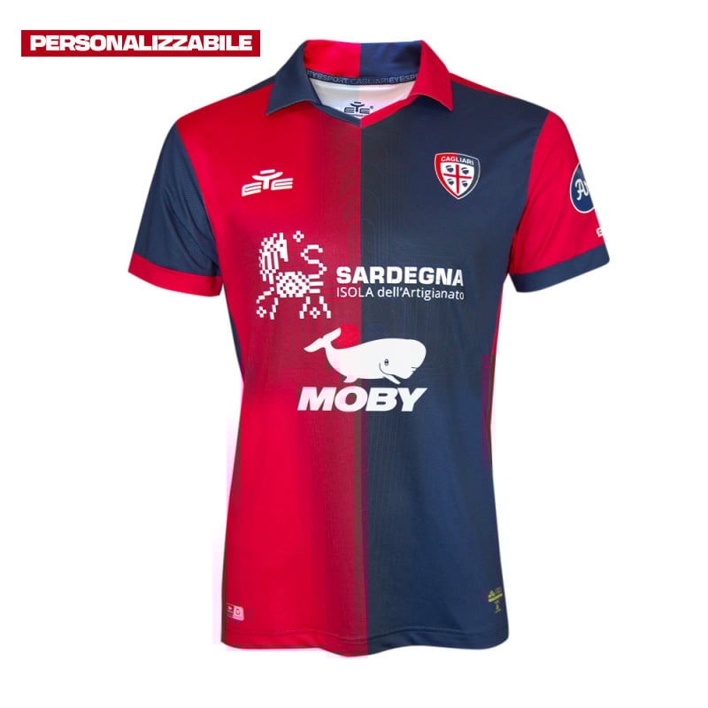 Kinder Cagliari Calcio 2023/24 Heimtrikot