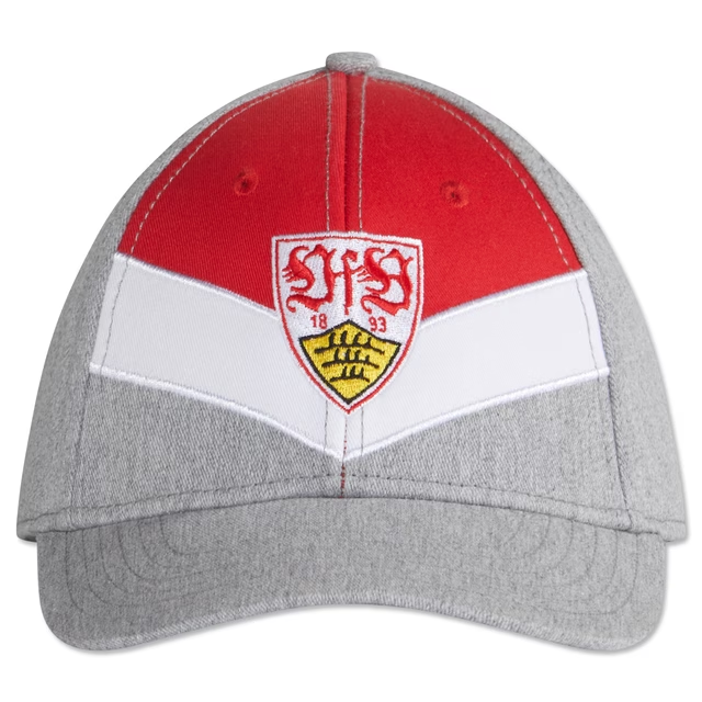 VfB Stuttgart Waffel Klassische Wappen Kappe - Grau
