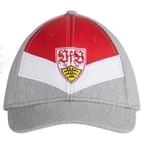 VfB Stuttgart Waffel Klassische Wappen Kappe - Grau
