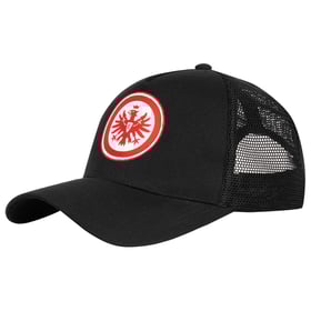 Eintracht Frankfurt Schwarzes Logo Trucker Kappe
