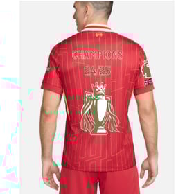 Kinder Liverpool 2024/25 Heim LFC Champions Trikot & Goldene Trophäe