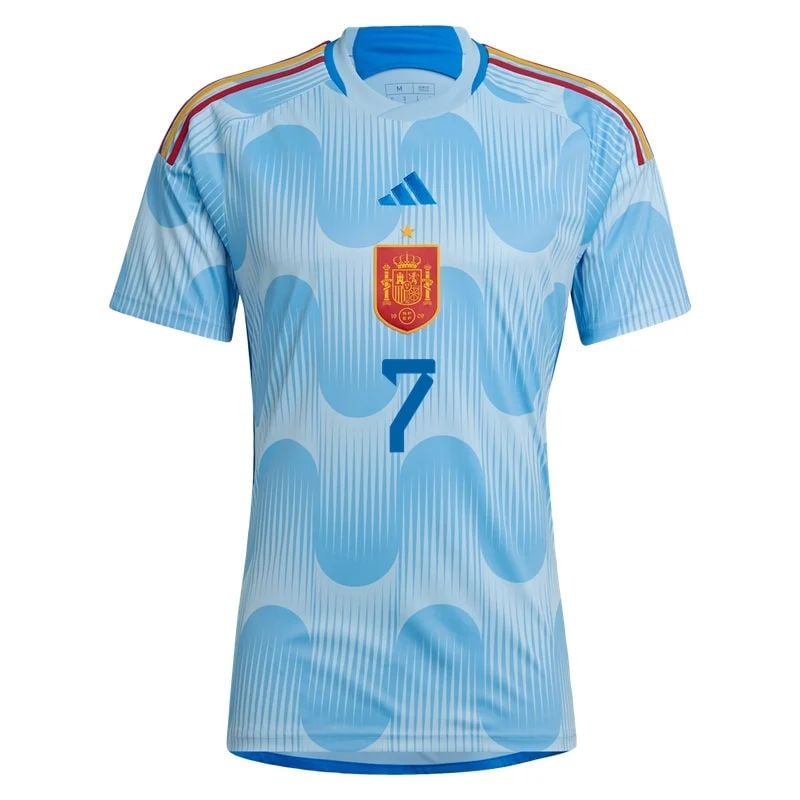 Álvaro Morata #7 Spanien Auswärtstrikot Weltmeisterschaft 2022