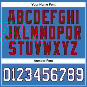 Baseball Blue Custom Authentic Powder Sleeveless Jersey White-Red