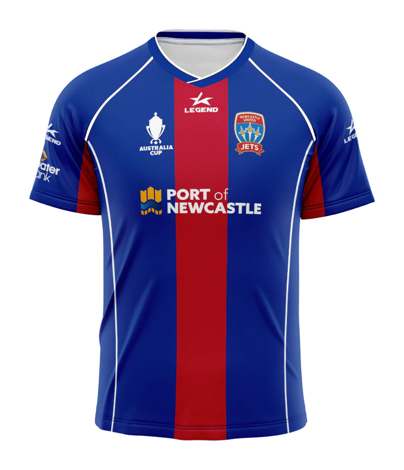 Maillot de coupe domicile 2024/25 des Newcastle Jets pour enfants
