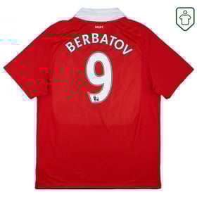 Men's Manchester United 2010/11 Home Retro Shirt Berbatov #9