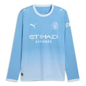 Camiseta Manchester City 2026/27 Home de Manga Larga para Niño