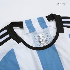Argentina 3 Stars Player Version Home Jersey World Cup 2022