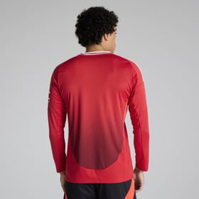 Men's Manchester United 2024/25 Home Long Sleeved Shirt