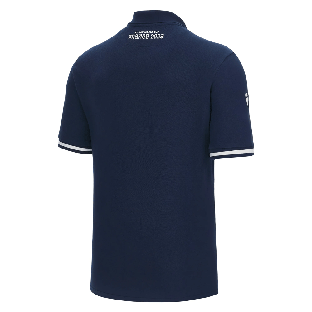 Men's Scotland Rugby 2023 Home Blue Polo Shirt