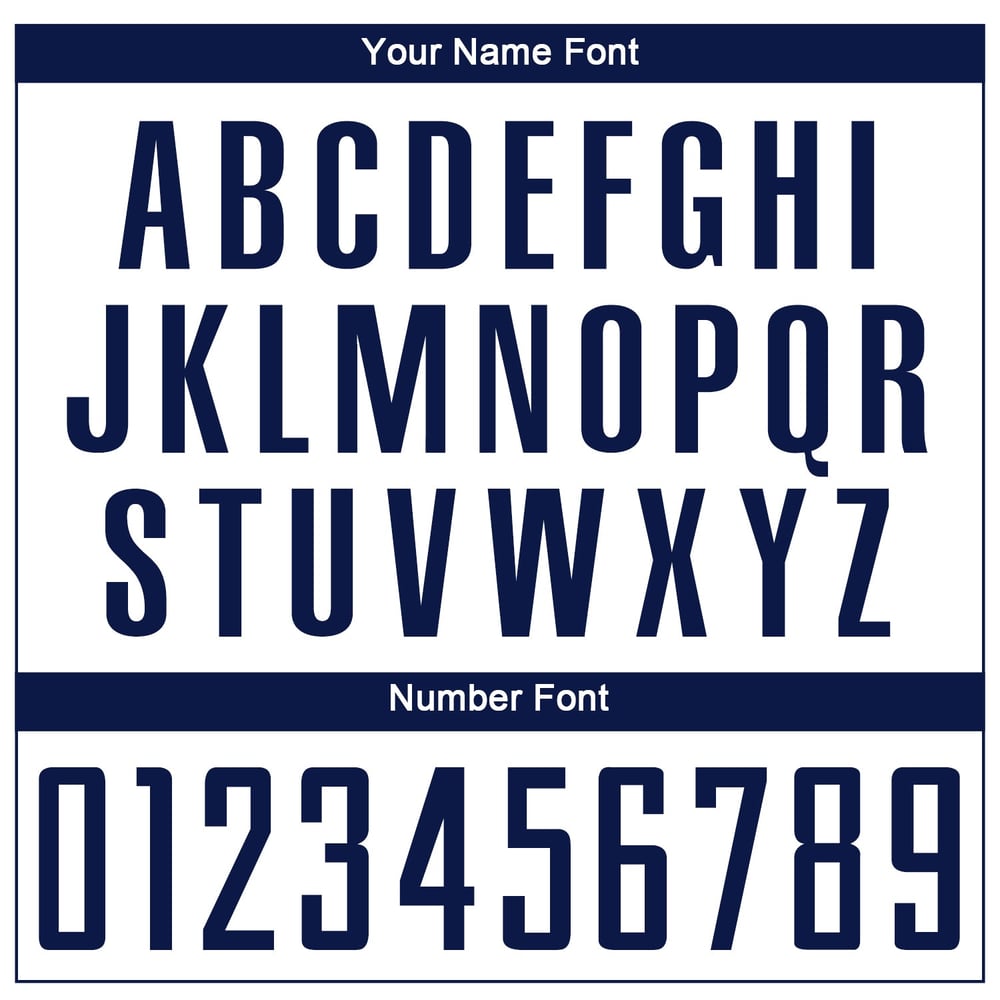 Sublimation Uniform Navy Soccer Jersey White Custom