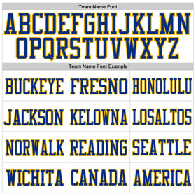 Football Authentic White Custom Mesh Jersey Royal-Gold