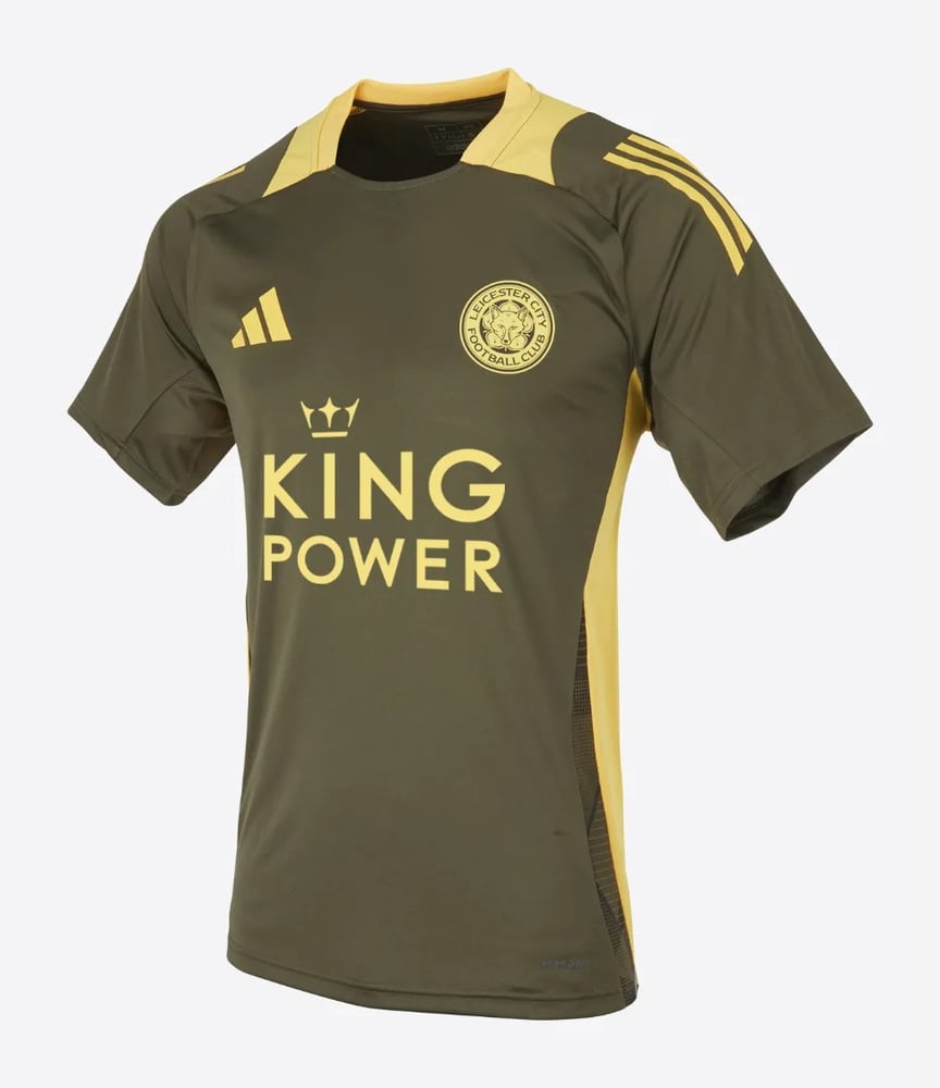 Men's Leicester City 2024/25 Third Authentic Training Shirt - Olive