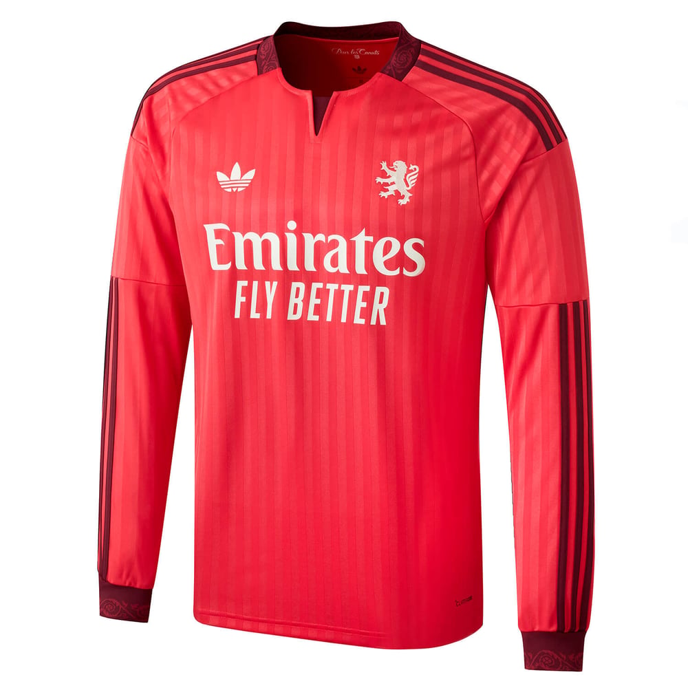 Camiseta Visitante Manga Larga Niño OL 2026/27
