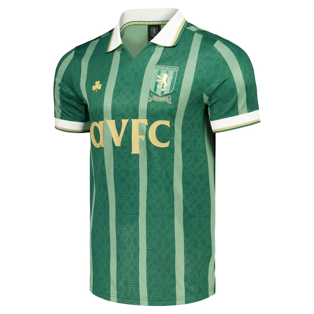 Męska Aston Villa 2025/26 Trzecia Koszulka St Patricks Day